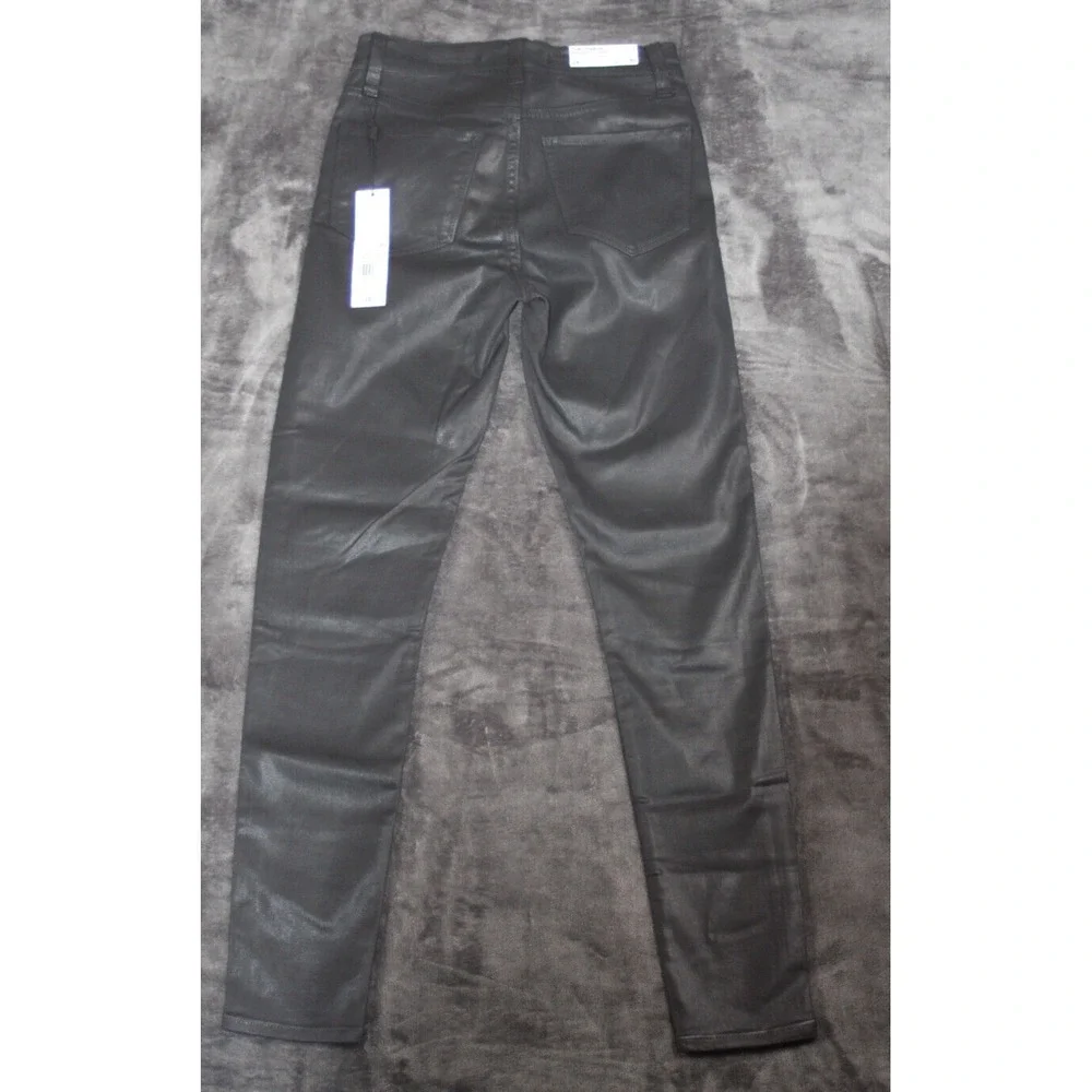 Joe's Jeans Womens Size 24 Black The Charlie Coated High Rise Ankle Skinny NWT